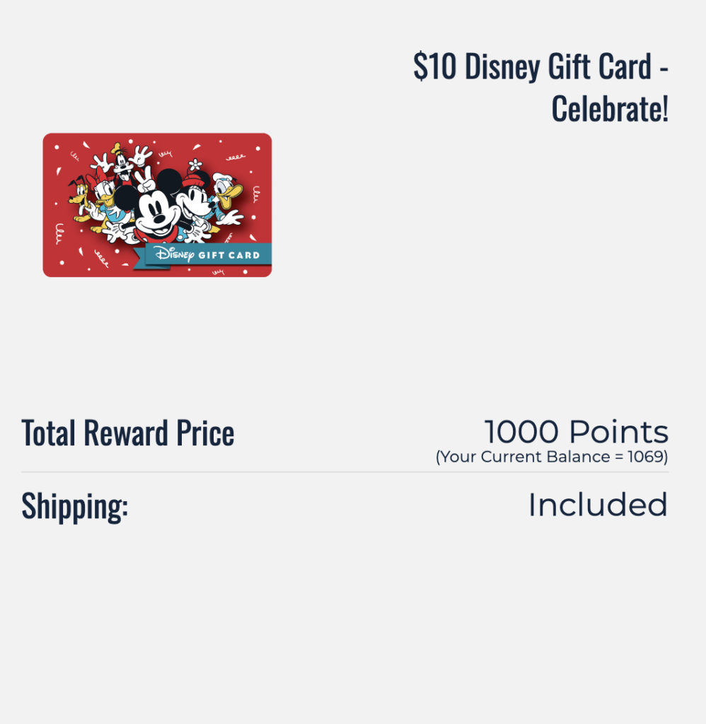Disney Movies Insider free Disney Gift Card